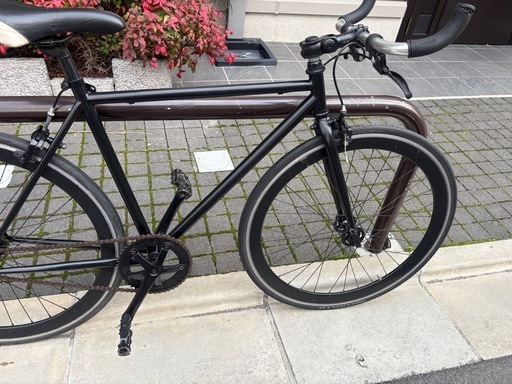 ブルホーン ピストバイク 700C シングルギア ブラック