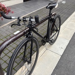 ブルホーン　ピストバイク 700C シングルギア　ブラックの画像