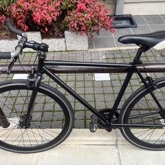 ブルホーン　ピストバイク 700C シングルギア　ブラックの画像