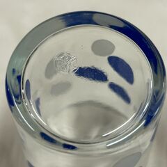 昭和レトロ　佐々木硝子　水玉グラス　4客セットの画像