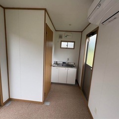 ナガワ　スーパーハウス　H-4 エアコン付き　トイレ付き　超美品　購入金額250万 プレハブ ユニットハウス 事務所の画像