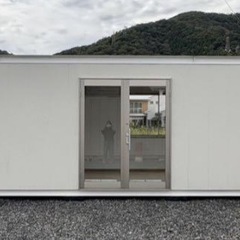 ナガワ　スーパーハウス　H-4 エアコン付き　トイレ付き　超美品　購入金額250万 プレハブ ユニットハウス 事務所の画像