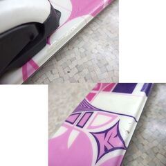 K2 SPIRE ジュニアスキー 112cm ピンク系 ビンディング付き板 ☆ 札幌市 北区 屯田の画像