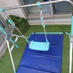 鉄棒　ブランコ　マットでポップンロールの画像