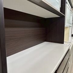 ★リユースのサカイ高崎店★TJ13633 (株)ニトリ レンジボード ダークブラウン H205.5×D50×W120.5 クリーニング済みの画像