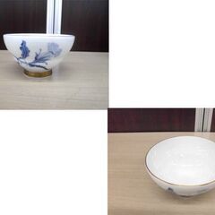 深川製磁 君島一郎 コラボ 湯呑 5客セット ロイヤルブルー 金縁 中古 元箱無し 茶器 苫小牧西店の画像