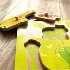 美品♪ドイツ木製知育玩具2点セットの画像