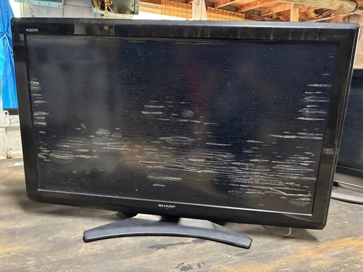 ジャンク、AQUOSテレビ シャープAQUOS液晶テレビジャンク2台 (ナオ) 名護のテレビ《液晶