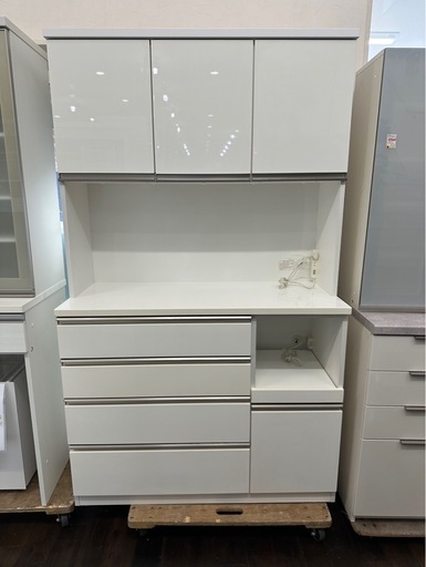 ★北九州、福岡市周辺配送可【ニトリ】レンジボード キッチンボード [幅120cm] ?自社配送時?代引き可?※現金、クレジット、スマホ