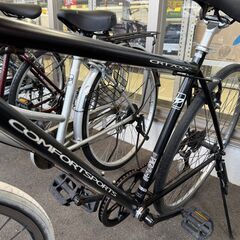 ★店頭にて試乗可★ J3349　【リユースのサカイ柏店】COMFORTSPORT　クロスバイク　700×28ｃ　6段変速　ブラック　　簡易クリーニング済　 中古自転車 　流山市 中古自転車 松戸市 中古自転車 我孫子市 中古自転車 船橋市 中古自転車 守谷市 中古自転車 取手市 中古自転車　の画像