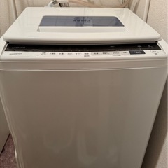 日立 洗濯機 BW-T806(A) 8kg＋洗濯ラック【2階EVなし／搬出要】使用5年の画像