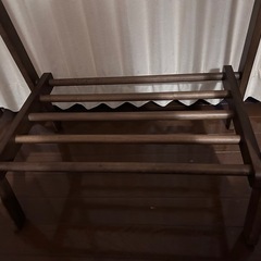 ハンガーラック　茶色の画像