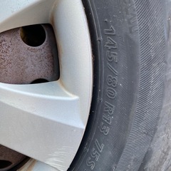 145/80R13鉄チンタイヤ2021年1本だけ！の画像