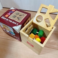 知育おもちゃセット　ラトルタワー　ドロップインザボックス　コップがさねの画像