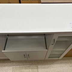 ★リユースのサカイ高崎店★TJ13641 (株)ベガコーポレーション レンジ台 白 H90.5×D45×W90 クリーニング済みの画像