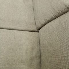 リユースのサカイ栃木店★ジモティ割あり★  ソファー モスグリーン×ベージュ W160.5×D72×H73.5 クリーニング済み TC11981の画像