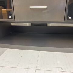 ★リユースのサカイ千葉中央店★  TVボード（硝子天板） 黒系 H49×D49×W150 クリーニング済み TC5792の画像