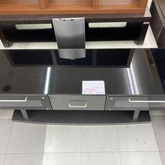 ★リユースのサカイ千葉中央店★  TVボード（硝子天板） 黒系 H49×D49×W150 クリーニング済み TC5792の画像