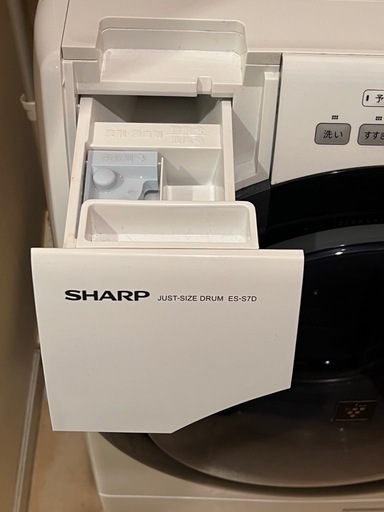 2019年製SHARPドラム式洗濯機　【お引取限定】プラズマクラスター