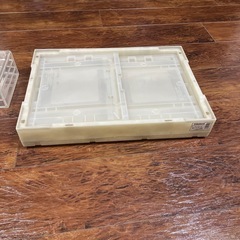 突っ張り棒２本未使用&プラボックスの画像