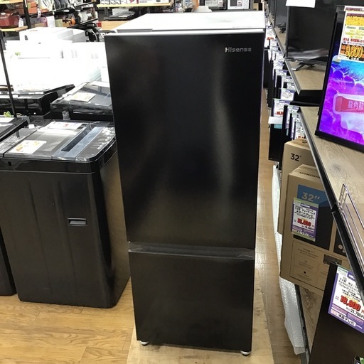 #L-54【ご来店頂ける方限定】Hisenseの2ドア冷凍冷蔵庫です