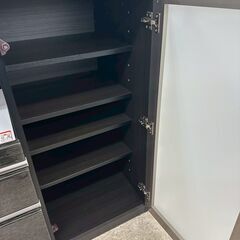 ★リユースのサカイ高崎店★TJ13646 (株)ニトリ レンジ台 黒 H101×D50×W90.5 クリーニング済みの画像