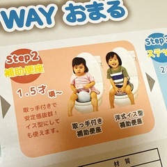 😃【美品】補助便座や踏み台になるおまる 3wayの画像