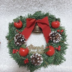 クリスマスリース 置物 飾りの画像