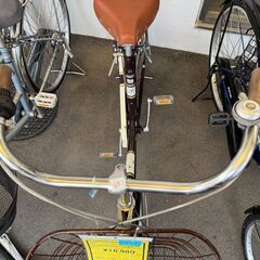 ★店頭にて試乗可★ J3343　【リユースのサカイ柏店】　軽快自転車　オートライト　ブラウン　6段変速　27インチ　　簡易クリーニング済　 中古自転車 　流山市 中古自転車 松戸市 中古自転車 我孫子市 中古自転車 船橋市 中古自転車 守谷市 中古自転車 取手市 中古自転車　の画像