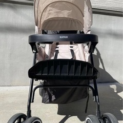 【超美品】KATOJI カトージ  ベージュ 2人乗りベビーカーの画像