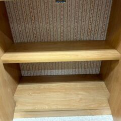 ★リユースのサカイ高崎店★TJ13650  食器棚 ライトブラウン H122.5×D30×W59 クリーニング済みの画像