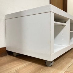 【キャスター付き】高さ調節可能 テレビ台｜収納棚タイプ｜配線しやすいの画像