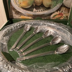 新品 レトロ トレー スプーンセットの画像