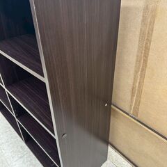 ★リユースのサカイ高崎店★TJ13653  棚 ダークブラウン H89×D29×W90 クリーニング済みの画像