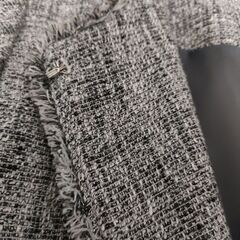 フリンジツイードジャケット　ワールドの画像