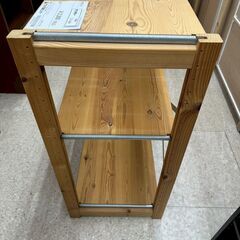 ★リユースのサカイ高崎店★TJ13654 IKEA 木製ラック ライトブラウン H79.5×D38.6×W82.7 クリーニング済みの画像