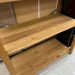 ★リユースのサカイ高崎店★TJ13654 IKEA 木製ラック ライトブラウン H79.5×D38.6×W82.7 クリーニング済みの画像