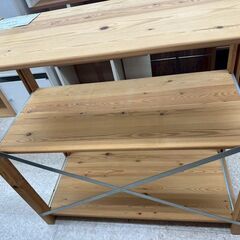 ★リユースのサカイ高崎店★TJ13654 IKEA 木製ラック ライトブラウン H79.5×D38.6×W82.7 クリーニング済みの画像