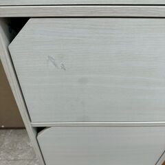 ★リユースのサカイ高崎店★TJ13658  カラーボックス アイボリー H144.3×D29×W36.8 クリーニング済みの画像