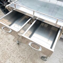 くまねず☆ステンレス/ワゴン☆ドクターキャビネット☆ガレージ工具にも最適の画像