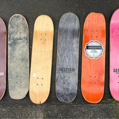 スケボー板6枚セットの画像