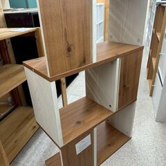 ★リユースのサカイ高崎店★TJ13659 (株)ティ・アイ・アイ 飾り棚 茶系 H104.7×D25×W60 クリーニング済みの画像