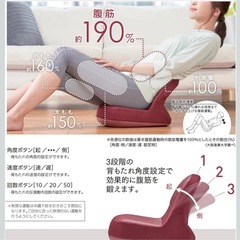 未使用品★THRIVE Viva La Char 美腹チェア 腹筋トレーナー FD-102 ワインレッドの画像