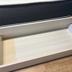  ベッドフレーム シングルベッド 収納付き の画像