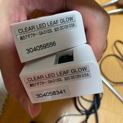 美品　CLEAR LED LEAF GLOW 水草育成ライト×2の画像