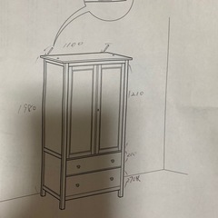 【IKEA】（HEMNES）クローゼットの画像