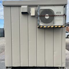 【三重】② 4坪ハウス　(土日引き取り可)　エアコン　8畳　コンテナハウス　ユニット　トレーラー　大型　事務所　倉庫　物置　【配送可】の画像