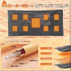 電気毛布 電気ブランケット 6in1 ひざ掛け 大判 160×80CM ダニ予防の画像