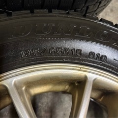 【取引中】スタッドレスタイヤ　ホイール付き 15インチ 195/65R15　の画像