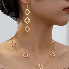  S2*《ゴールド》*クローバー♣️アクセサリーセットの画像